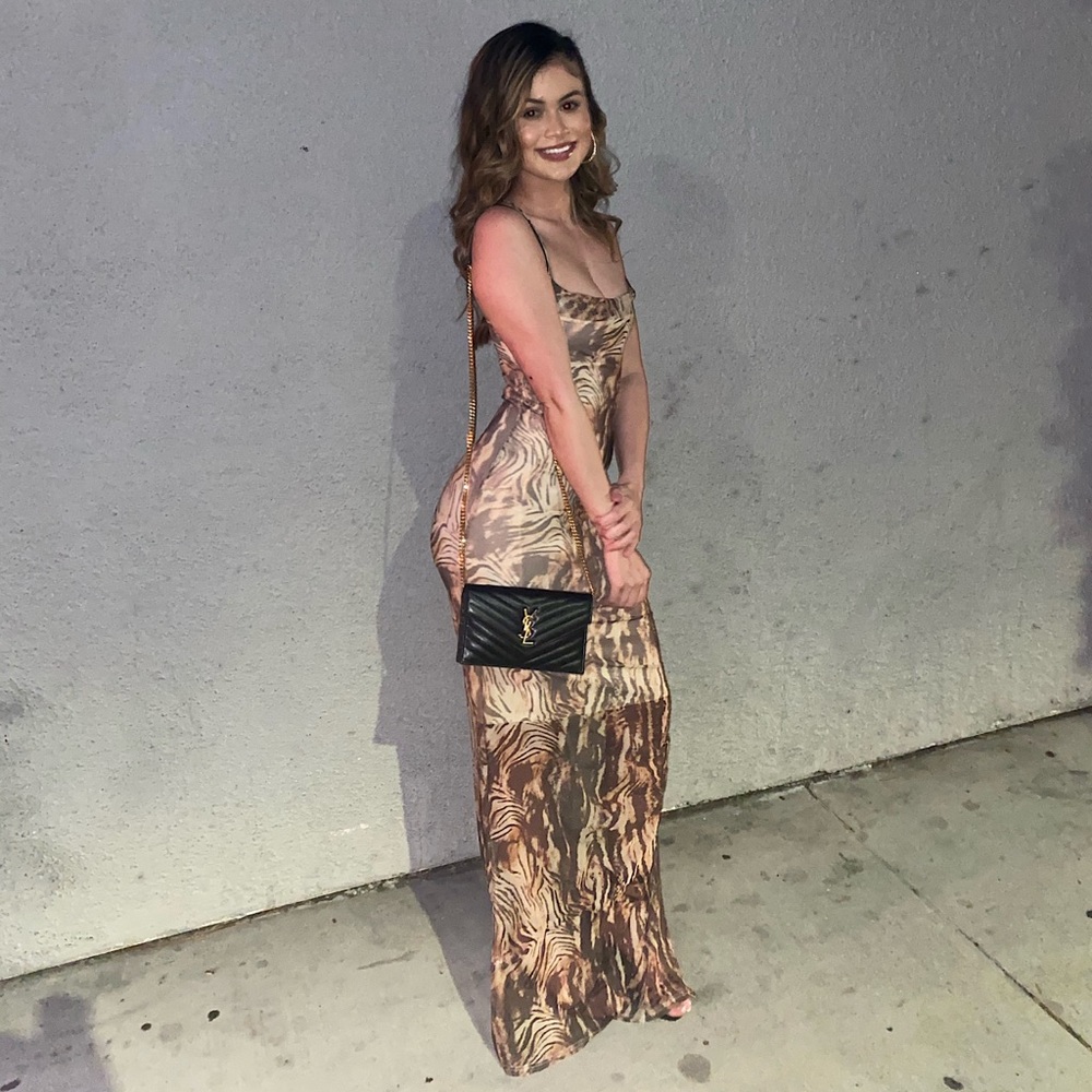 Animal print dress